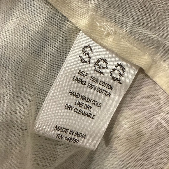 SEA New York Ida print hand-made yo yo cotton tank XS NWT - Picture 5 of 7